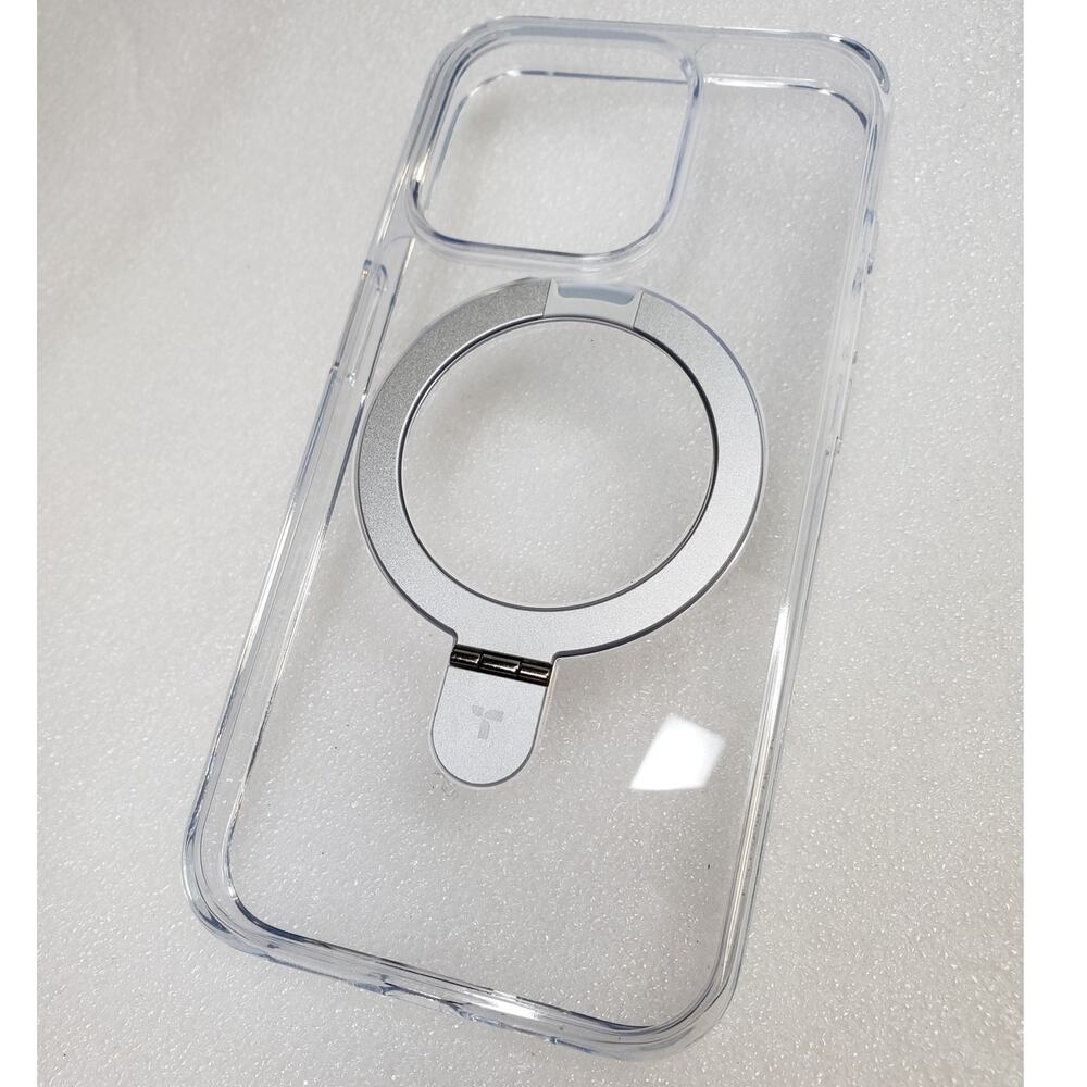 TORRAS Ostand Clear for iPhone 15 Pro MagSafe Case